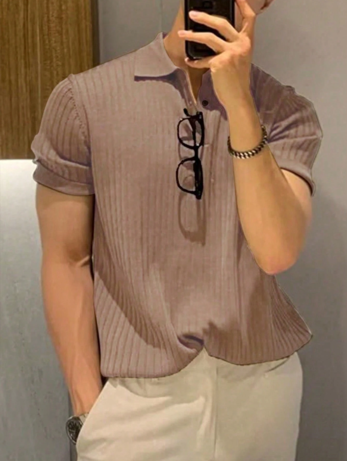 Dokera Knit Polo – Sand