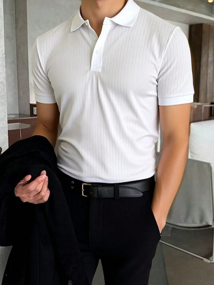 Dokera Knit Polo – Ice