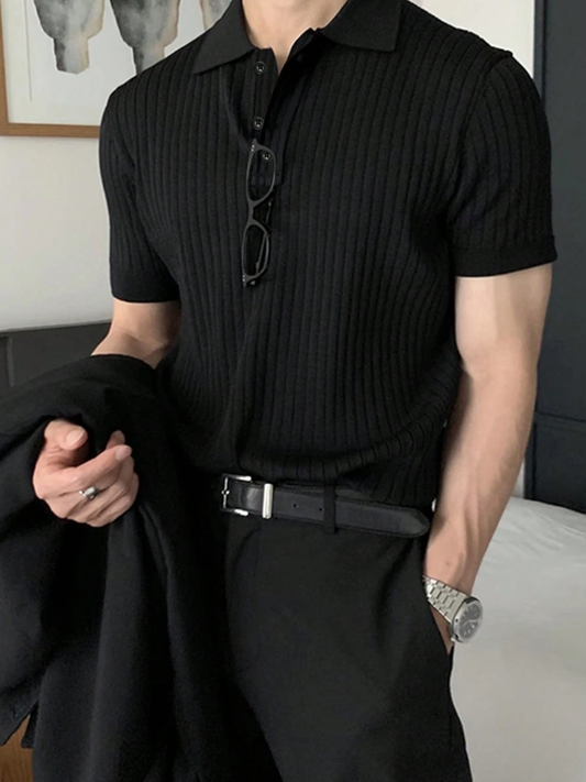 Dokera Knit Polo – Shadow