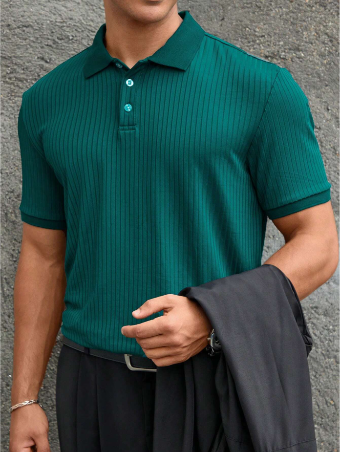 Dokera Knit Polo – Emerald