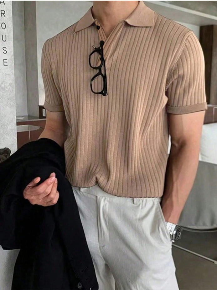 Dokera Knit Polo – Sand